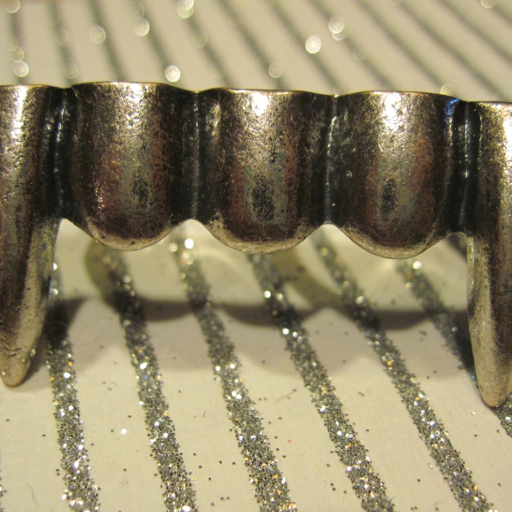 Dracula Vampire Two Finger Ring, Double Finger - image 7